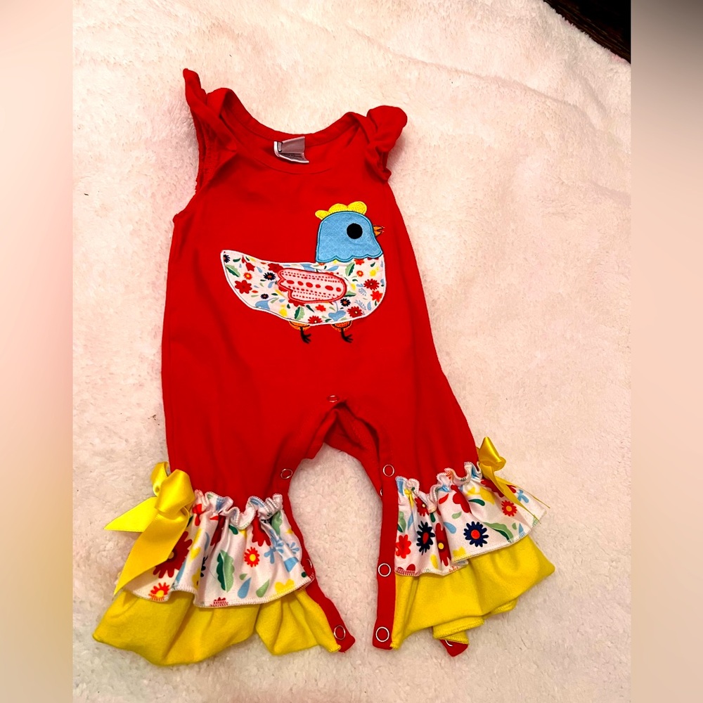Dash of glitter chicken outfit